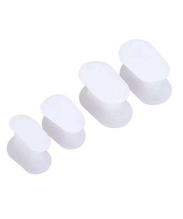 Anggrek Gel Toe Separators - 8 Pairs Silicone Toe Separators for Pain Relief and Hallux Valgus Corrector - Reduce Friction Between Toes - Sizes Small to Large - Buy Online on SooperMarket.com
