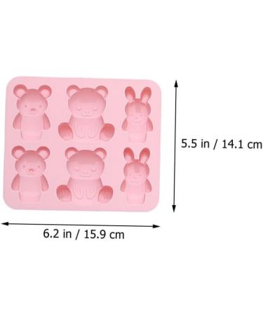 IMIKEYA Cookie Mold 2pcs Cake Mold Chocolate Mold 3D Silica Gel Lollipop Ice Block Mold 15.9X14.1CM - Buy Online on SooperMarket.com