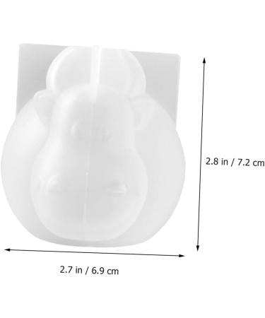 STOBOK 3pcs Animal Fudge Clear Silica Chocolate Gel Handmade Head Craft Adornment Crystal Art Shaped Whitex3pcs 6.9X7.2CMx3pcs - Buy Online on SooperMarket.com