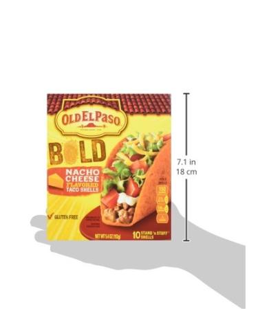 Old El Paso Stand 'N Stuff Bold Nacho Cheese Flavored Taco Shells 10ct, Pack of 6 - Buy Online on SooperMarket.com