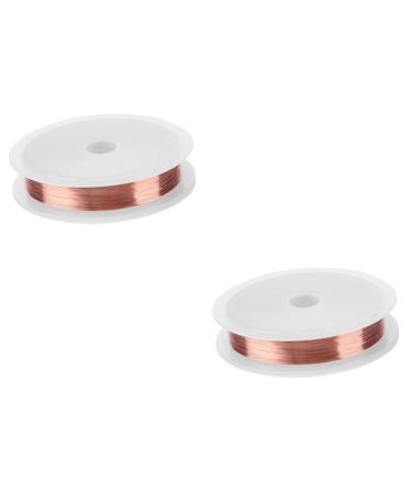Healeved 2pcs Copper Wire Jewelry Beading Wire Diy Jewelry Nail Art Decoration Wire Jewelry Wire Copper Beading Wire Nail Art Wire Metal Bracelet Wire Nail Accessories Acrylic Nail Manicure