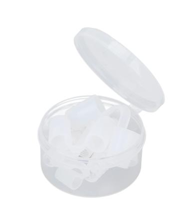 8pcs Nasal Dilator Sleep Improvement Portable Snore Nose Clamp Silicone Snoring Solution for Nasal Breathers to Improve Sleep