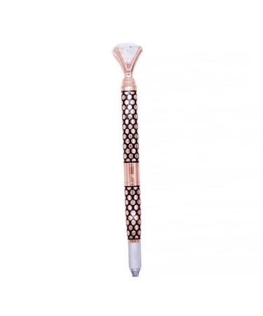 Healeved 3 Eyebrow Pen Makeup Tool Crystal Aluminum Alloy Brow Pencil Eyebrow Kit Golden