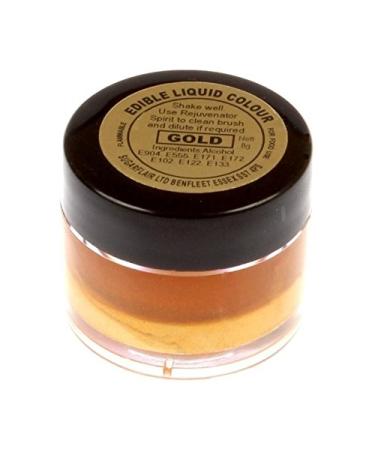 Sugarcraft Sugarflair Edible Liquid Gold Paint 8g