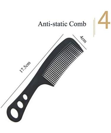 Black Hair Dryer Accessories Kit - 5Pcs Set for Blow Drying with Nozzle, Diffuser, and Replacement Hair Comb - Fits Diameter 4.0cm-4.8cm - Buy Online on SooperMarket.com