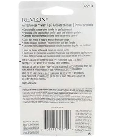 Revlon Perfectweeze Tweezer Slant Tip 1 ea (Pack of 4) - Precision Slant Tip Tweezers - Buy Online on SooperMarket.com