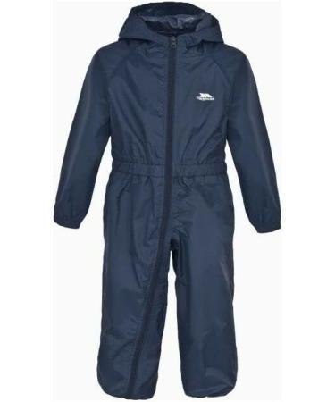 Trespass Kids Unisex Button Rain Suit 7-8 Years Teal - Waterproof Outdoor Gear - Buy Online on SooperMarket.com
