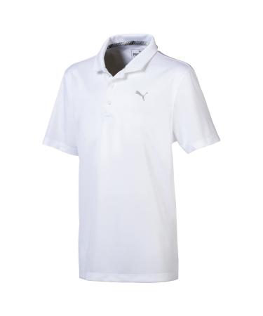 Puma Boys Essential Polo Kids Polo Shirt Bright White Size Selection:140