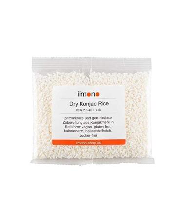iimono Dry Konjac Rice - low-calorie & low-carbohydrate Konjac rice (1 x 200g) 200 g (1 pack)
