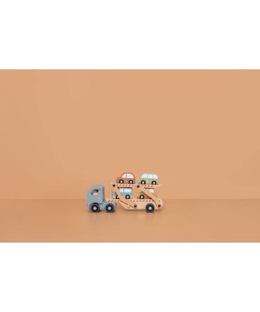 Buy Little Dutch 7095 FSC Wooden Car Transporter with 4 Cars - Eco-Friendly Toy for Kids | International Shipping Available - Buy Online on SooperMarket.com