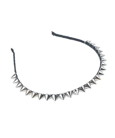 PiniceCore 1 Piece Metal Headband Lace Fashion Cool Rivet Hairband Mute Band Party Punk Headwear Gothic Style