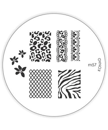 Konad stencil stamping stamping stencil M57