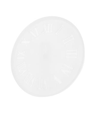 STOBOK 1pc Clock Mold Clocks Silicone Molds Resin Crafts Resin Epoxy Mold Craft Accessories Large Candle As Shown 15.5X15.5CM