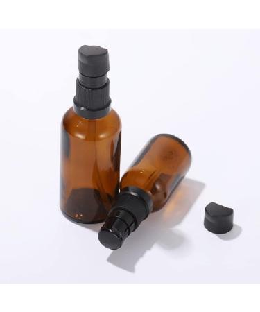 ericotry 6 Pcs 30ml Amber Glass Travel Bottles for Toiletries Refillable Travel Size Liquid Containers Glass Lotion Pump Bottle Mini Soap Pump Dispenser Cosmetic Container Bottle Travel Accessories - Buy Online on SooperMarket.com