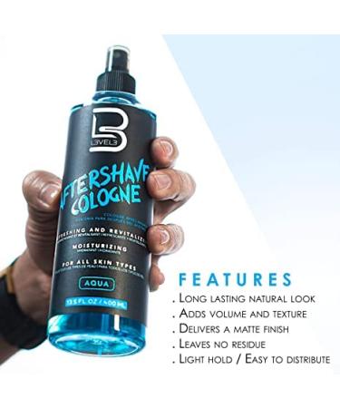 L3 Level 3 After Shave Spray Cologne - Softens Skin - Refreshes and Relieves Face and Skin - Styling Powder Included Aqua - Buy Online on SooperMarket.com