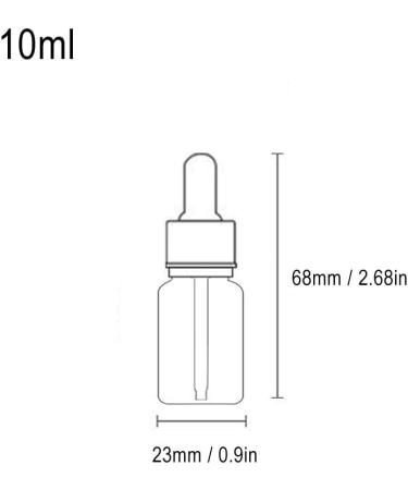5Pcs Transparent Dropper Bottle 10ML Plastic Eye Dropper Bottles for Essential Oil Pipette Refillable - with Measured Pipette Funnel and Labels (White + Silver Cap) 10ml White + Silver Cap - Buy Online on SooperMarket.com