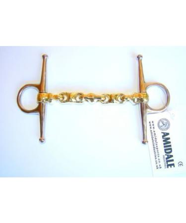 Amidale Full Cheek Waterford Horse Bit Copper Mix German Silver Stainless Steel 5.5 Inches
