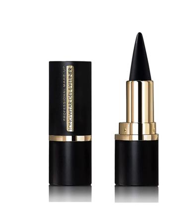 Go Ho Matte Black Gel Eyeliner Stick Dark Black Eye Liner  Creamy and Smooth Black Gel Stick Tattoo Eyeliner Makeup for Women(Black)