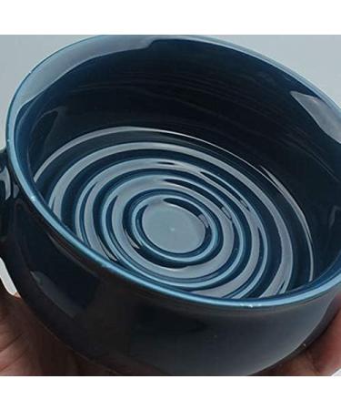 Buy Aflytep Ceramic Men's Shaving Mug Bowl - Royal Blue | Wide Opening for Shaving Brush & Soap - International Shipping Available - Buy Online on SooperMarket.com
