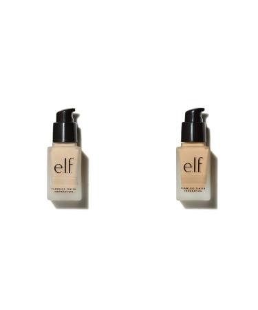 e.l.f. Flawless Finish Foundation | Lightweight Medium Coverage & Semi-Matte | Beige | 0.68 Fl Oz and e.l.f. Flawless Finish Foundation Lightweight & Medium Coverage Semi-Matte Finish Vanilla