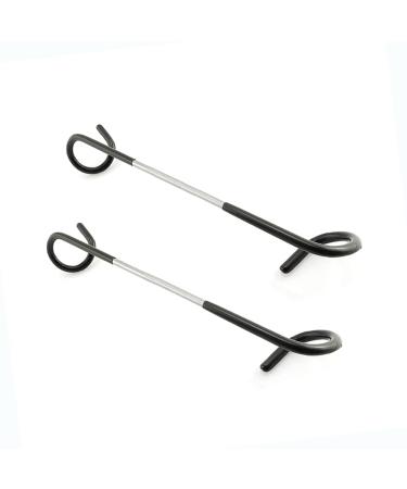 Quality-Life Camping Lantern Hook Hanger Tent Light Outdoor Lamp Hanger Non-Slip for Camping Hiking - 2pcs Black 2pcs