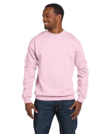 Hanes Men's EcoSmart Sweatshirt Medium Pale Pink