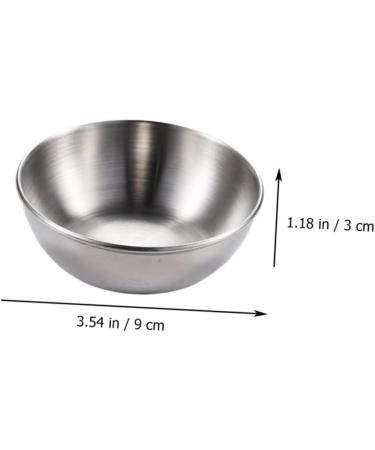 MAGICLULU 24 Pcs Silver Sauce Dish Dipping Sauce Seasoning Dish Stainless Steel 9x9cmx3pcs Silverx3pcs - Buy Online on SooperMarket.com