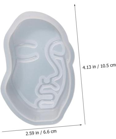 STOBOK Face Resin Molds 2pcs Silicone Mold Hand Mold Silicone Cake Mold Handmade Soap Mold Candy Mold Human Face Manual Soap Molds Scented Candle Mold Crafts Household Silica Gel - Buy Online on SooperMarket.com