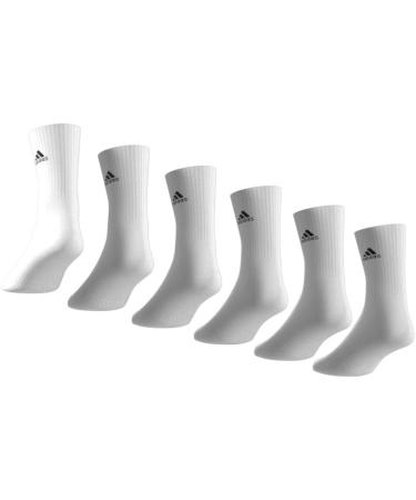 Buy adidas Unisex Cushioned Sportswear Crew Socks - 6 Pairs (White/Black) | Best International Shipping - Buy Online on SooperMarket.com