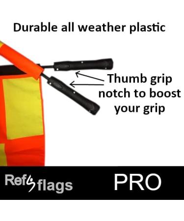 RefStuff Soccer Referee PRO Flags - High-Quality Assistant Linesman Flags (Pair) - Buy Online on SooperMarket.com