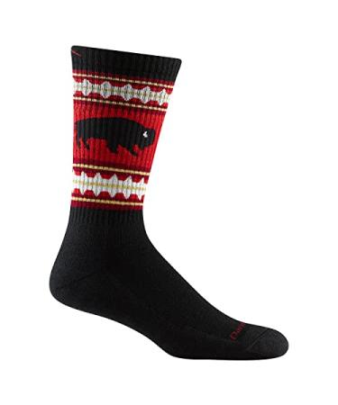 Darn Tough VanGrizzle Boot Midweight Sock with Cushion - Men's 12.5-14.5 Black