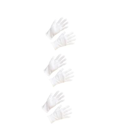 Healeved 36 Pairs Vinyl Glove Hair Coloring Moisturizing Hand Hair Dyeing Kitchen Cotton Work Jersey White Labor Protection Cotton