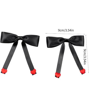 Limtula Sweet Ballet Bowknot Hairpins Duckbills Hair Clip Barrettes French Side Pin for Lady Elegant Hair Styling Accessories Black - Buy Online on SooperMarket.com
