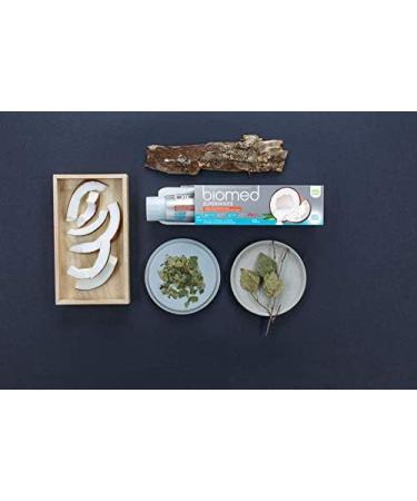 BIOMED Super White Fluoride-Free Coconut Oil Toothpaste - 99% Natural Ingredients Value Pack 100g x 2 - International Shipping Available - Buy Online on SooperMarket.com