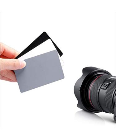 HoneyAce Photography White Balance Card, 18% Exposure Grey Cards, Digital Camera Calibration Color Checker, Whibal Gray Fotografia Cards for Video DSLR & Film.