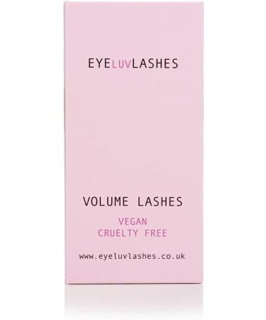 Silk Volume Eyelash Extensions | Lightweight Individual Lashes | Eyeluvlashes C Curl 0.03 Mix 8-15mm - Buy Online on SooperMarket.com