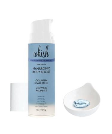 Whish Matcha Hyaluronic Body Boost - Anti-Aging Hyaluronic Acid Serum for Face & Body - Firm Fine Lines Boost Collagen Deep Hydration - 5 fl oz Sulfate & Paraben Free - Buy Online on SooperMarket.com