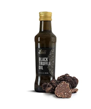Liebers Black Truffle Oil | Premium Truffle Oil for Cooking, Salad Dressing, Garnish | This Black Truffle Oil Is Kosher For Passover, Vegan, Vegetarian & Gluten Free | 8.45 Fl Oz Glass Bottle (Black Truffle)