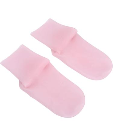 Shock Absorption Pressure Relief Prevent Cracking Silicone Moisturizing Socks Silicone Socks Soft Anti Slip Moisturizing Socks Silicone Gel Heel Socks for Women Men Dry Cracked Foot Skin(L) - Buy Online on SooperMarket.com