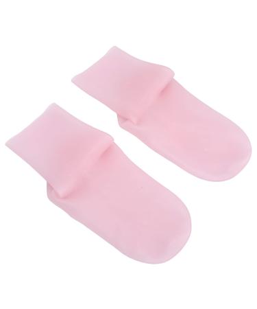 Silicone Moisturizing Socks All Round Wrapping Reduce Fine Lines Silicone Gel Socks Improve Drying for Home for Women(L)