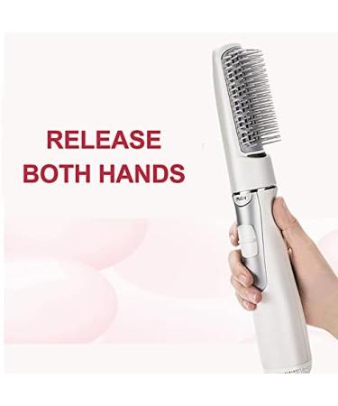 2-in-1 Electric Hair Dryer Styling Tool - Versatile Blow Dryer Brush & Hair Straightener with Teasing Comb - Adjustable Heat Settings (US Plug - Buy Online on SooperMarket.com