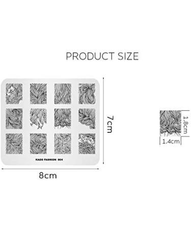 Flower Hair Braid Twist Nail Stamper Tool | Multi-Pattern Stamping Plate FA004 - Buy Online on SooperMarket.com