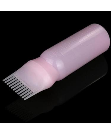 Hair Dye Bottle 160ML Shampoo Bottle Hair Comb Applicator Bottle Brush Bottle for Hair Dyeing Tool Style 3 Hair Oil Applicator Pink - Buy Online on SooperMarket.com