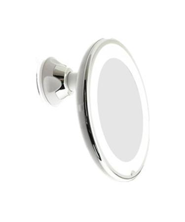 QUR 10X Magnifying Mirror with Light Makeup Mirror with Lights Dimmable LED Makeup Mirror for Bathroom Bedroom Hotel Easy to Use