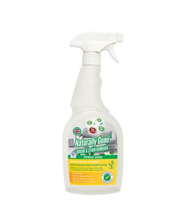 NATURALLY GONE Citrus Zing Odour Eliminator by Airpure Heat Sealed Cap Enzyme Cleaner Removes Smells and Stains Cat Litter Freshener Works on Urine Vomit Faeces and More - CITRUS ZING Fragrance