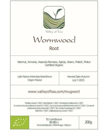 Organic Wormwood Mugwort Herbal Tea - 200g (Pack of 1) - Buy Online on SooperMarket.com