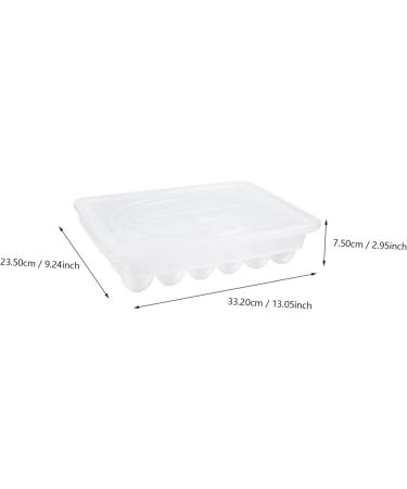 OSALADI 1pc box Container Egg Household Compartment Kitchen Preservation Holder Home Crisper Food -grid - Buy Online on SooperMarket.com
