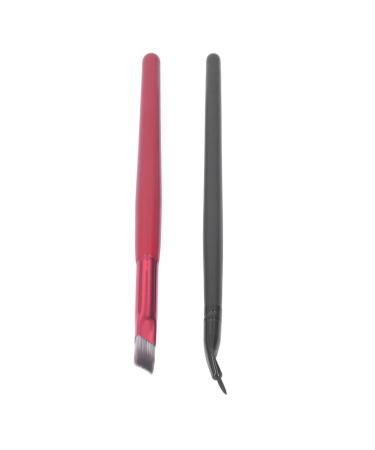 Makeup Bent Eyeliner Brush Eye Makeup Gel Eyeliner Brushes Bent Liner Makeup Brush Professional Portable Hairline Eyebrow Brush Cosmetic Tool for Women