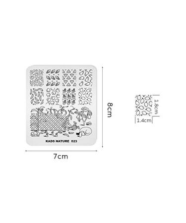 Nail Art Stamping Plates | Fruit & Vegetable Ice Cream Patterns | DIY Manicure Tools NA023 - Buy Online on SooperMarket.com