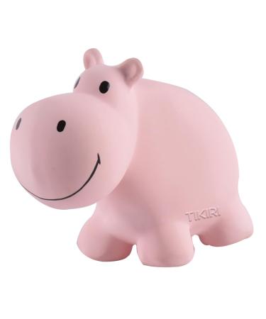 Tikiri hippo bath toy and teething ring from 0 months pink